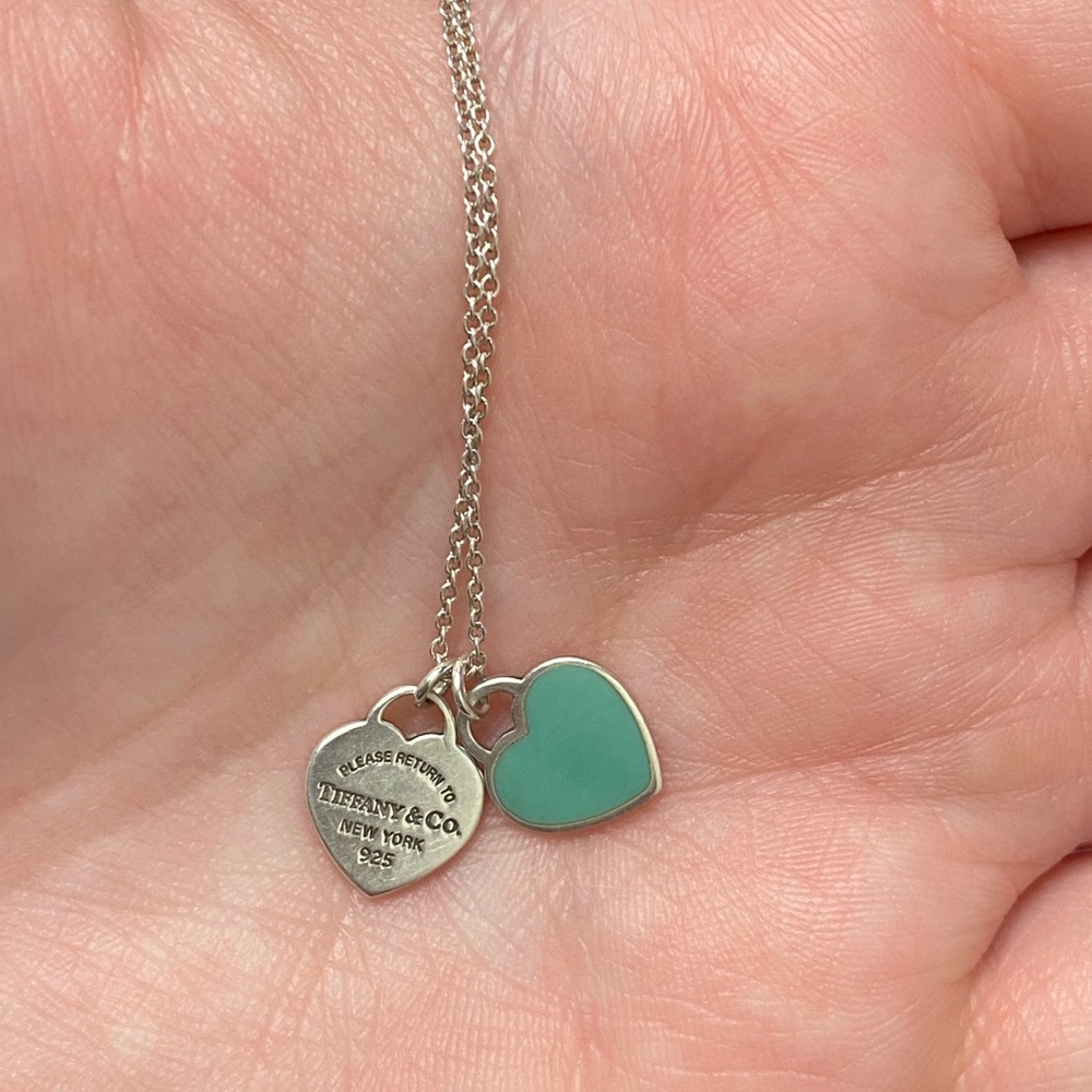 COPY - Tiffany & Co. Tiffany Blue Double Heart Ne…